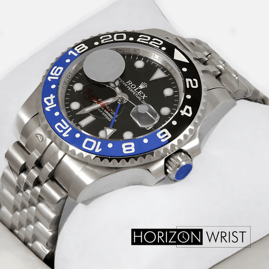 Rolex – GMT 40mm Silver Edition | Black Dial | Master AAA Replica - Horizon Wrist