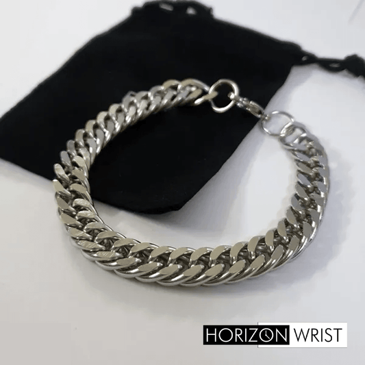 Double Curb Bracelet – 316L Stainless Steel | Heavy-Duty Style - Horizon Wrist