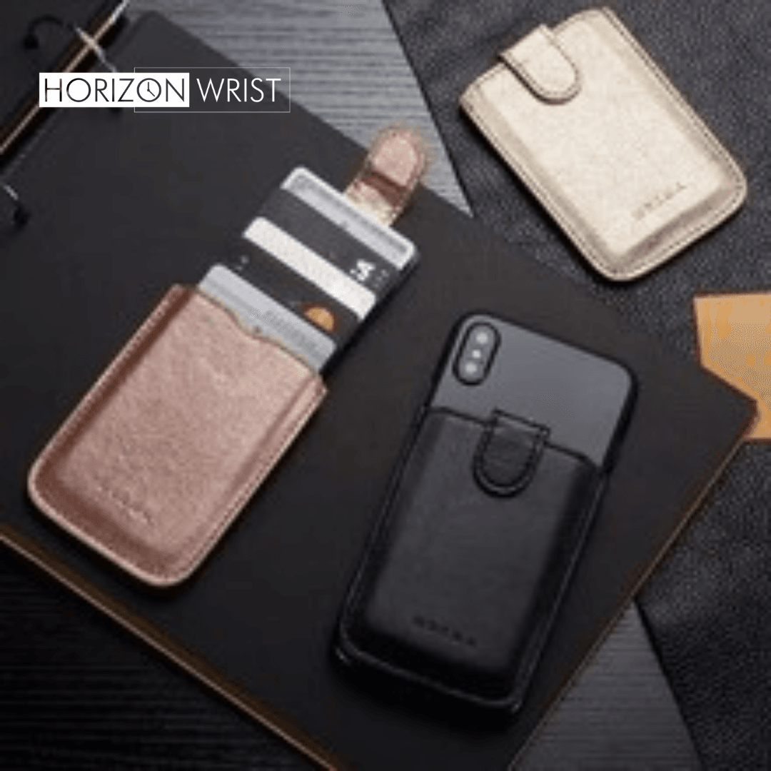 Slim RFID Blocking Leather Cardholder Wallet – Minimalist Design with Gift Box | Horizon Wrist - Horizon Wrist