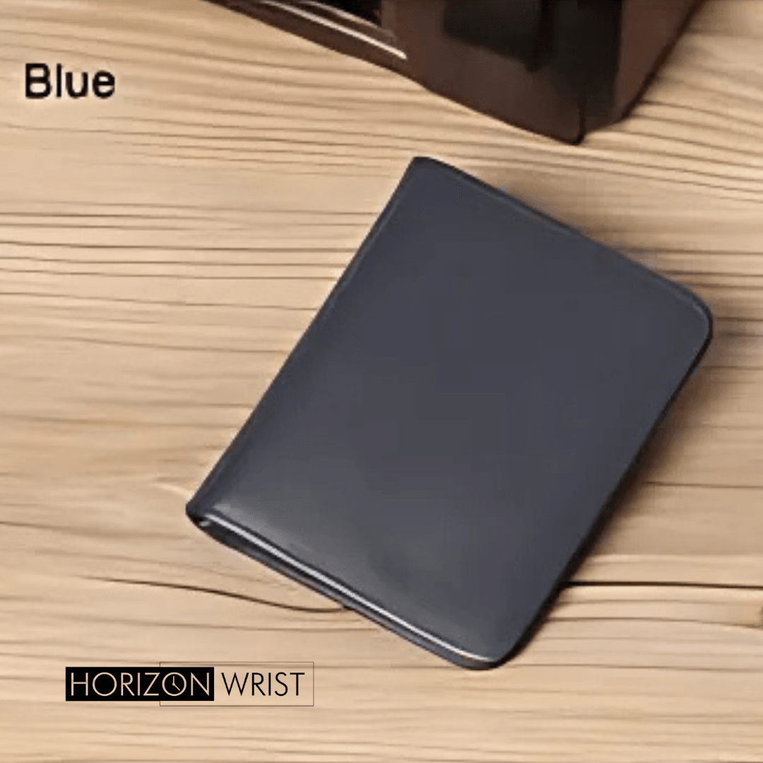 Ultra Slim Genuine Leather Wallet – Minimalist Short Wallet & Card Holder | Horizon Wrist - Horizon Wrist