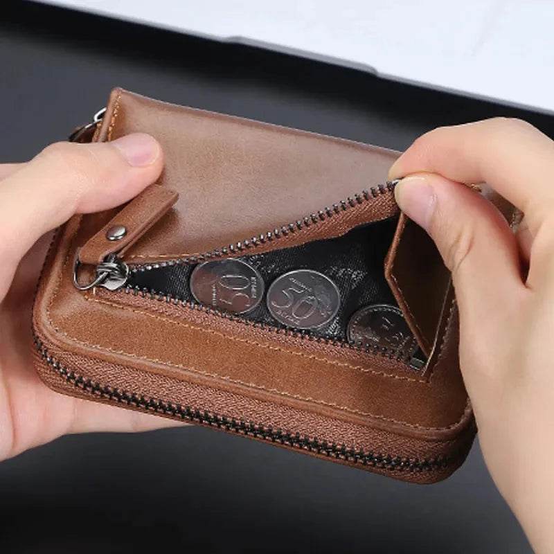 Kavi's RFID Blocking PU Leather Business Wallet – Slim & Secure for Men - Horizon Wrist