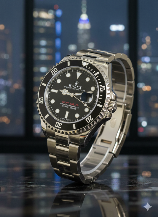 RLX Yacht-Master – Black Dial with Silver Chain | Classic Marine Style