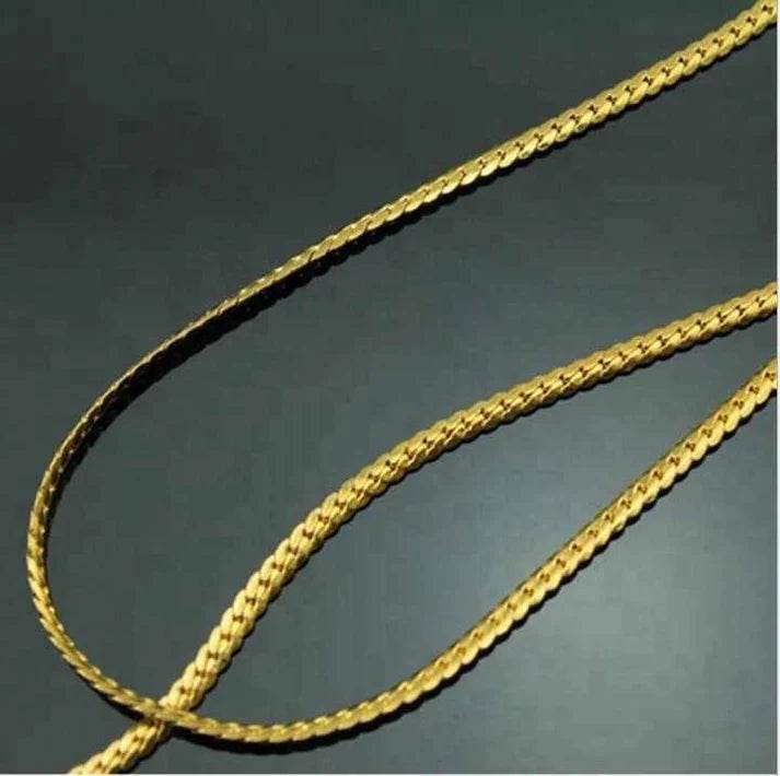 Curb Gold Chain & Bracelet Set – Premium Stainless Steel | Rust-Free & Fade-Resistant - Horizon Wrist