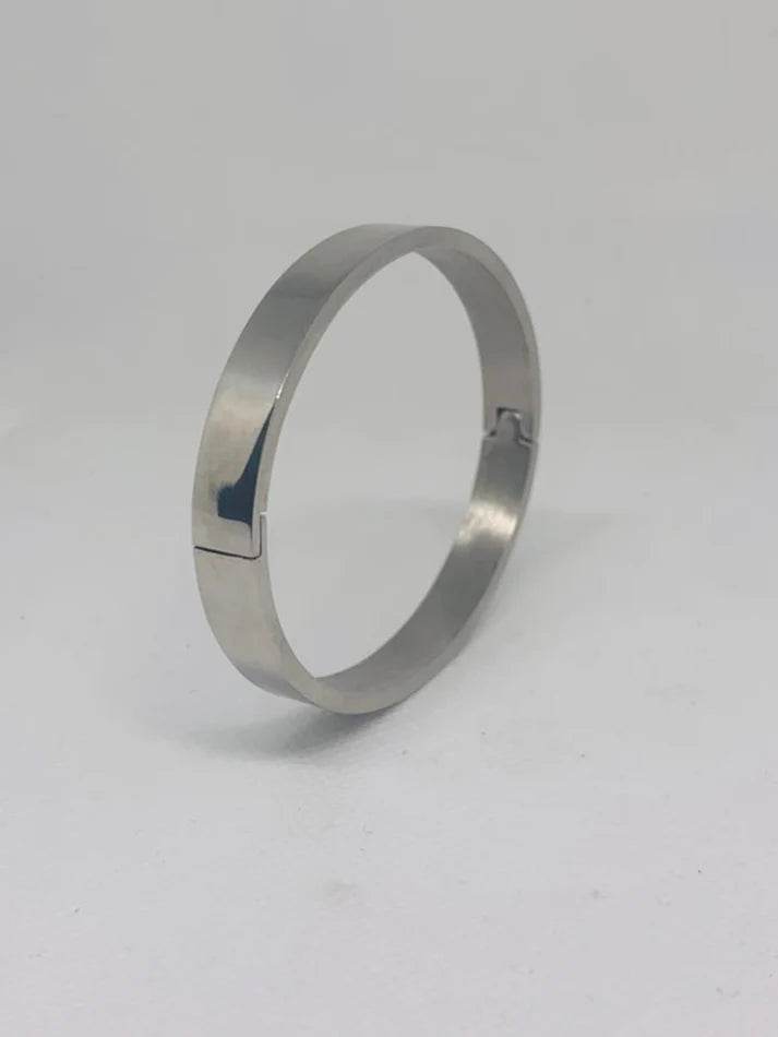 Minimalist Gold Plated Bracelet – Unisex Plain Design for Girls & Boys - Horizon Wrist