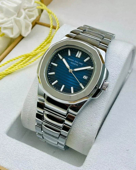 Patek Philippe Date Just - Silver Blue - Horizon Wrist
