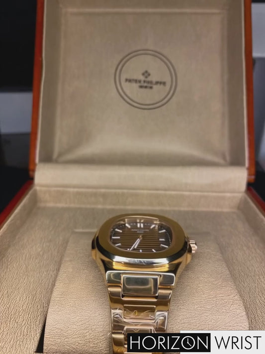 Elite Series Men's Timepiece – Brown Dial Edition