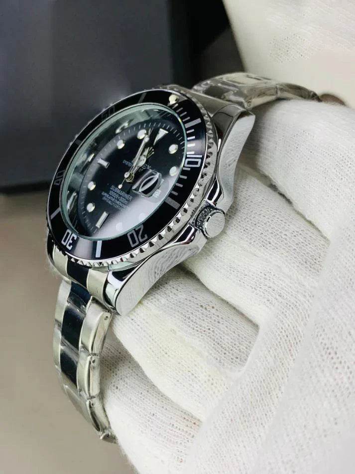 Rolex Submariner Date Watch - Silver Black - Horizon Wrist