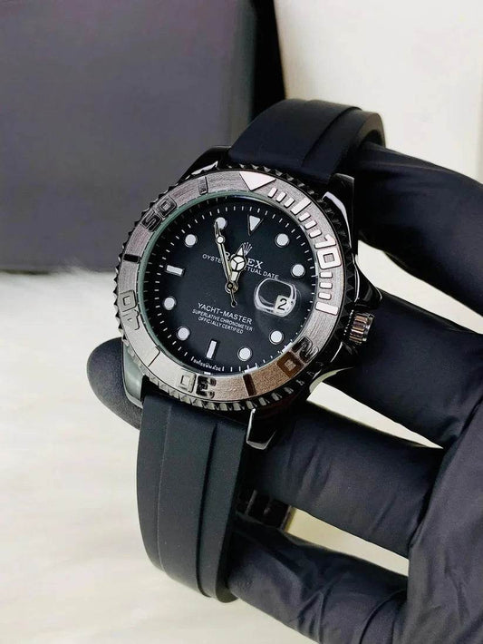 Rolex Yacht Watch Master Date Just | Full Black - Horizon Wrist