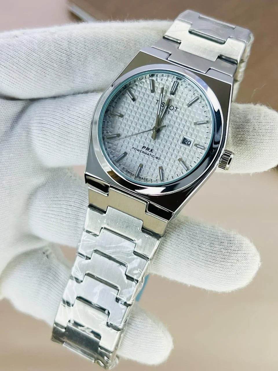 Tissot PRX Chain Watch - Silver White - Horizon Wrist