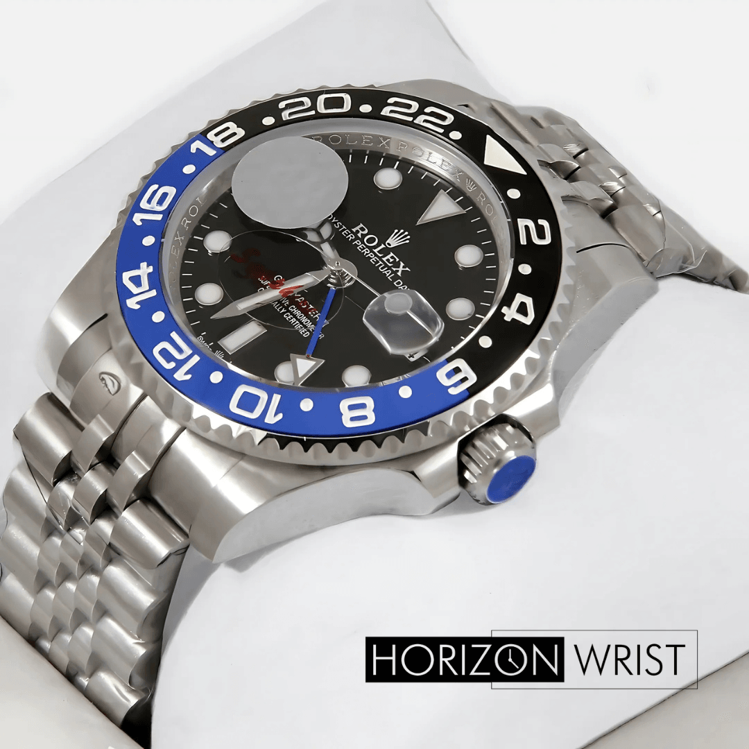 Rolex – GMT 40mm Silver Edition | Black Dial | Master AAA Replica - Horizon Wrist 