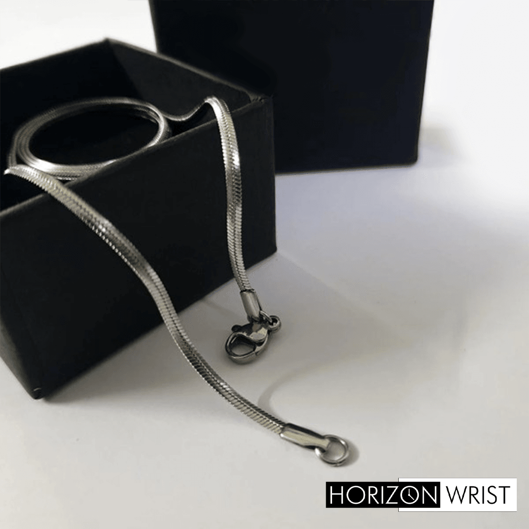 Deluxe Snake Chain – 316L Stainless Steel | Unisex Minimal Chain - Horizon Wrist 