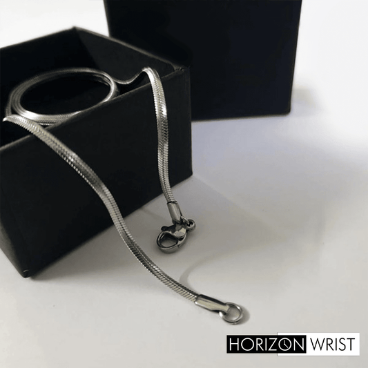 Deluxe Snake Chain – 316L Stainless Steel | Unisex Minimal Chain - Horizon Wrist 