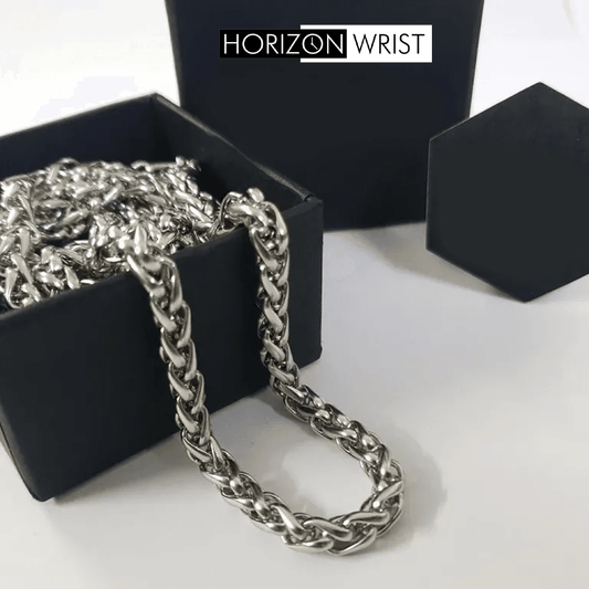 Deluxe Wheat Chain – 316L Stainless Steel | Premium Unisex Chain - Horizon Wrist 