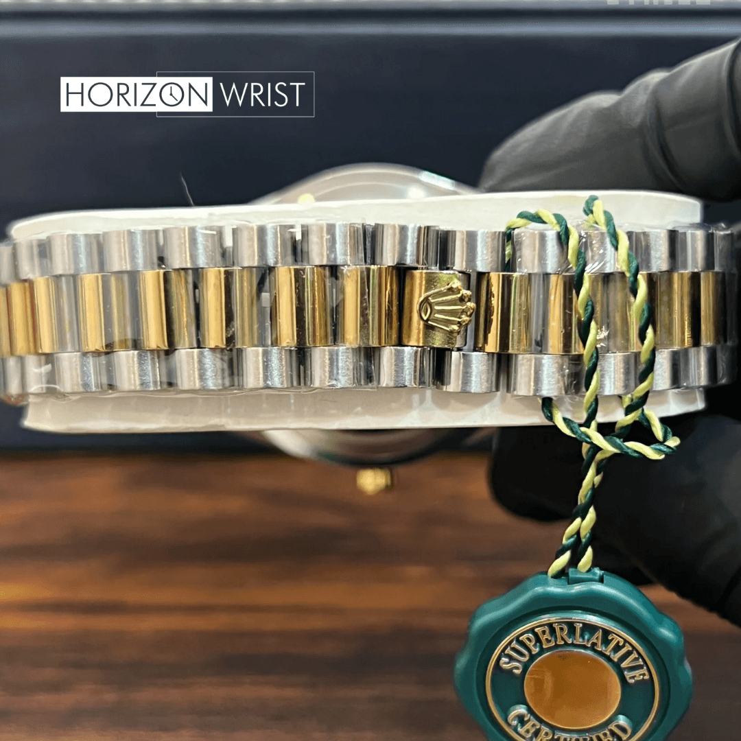 Arabic Dial Day-Date Men's Watch – Two-Tone Luxury Design (3 Colors) - Horizon Wrist 