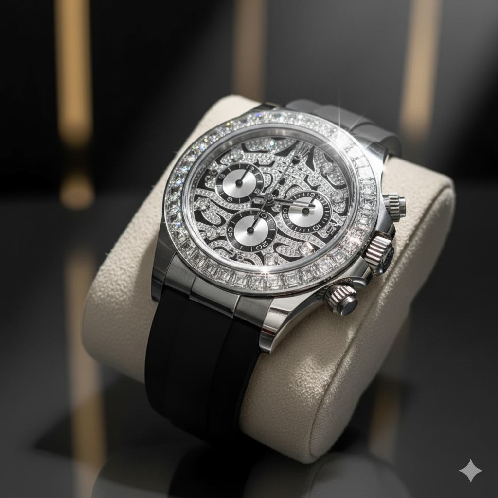 🐅 White Tiger Daytona – Elegance in White