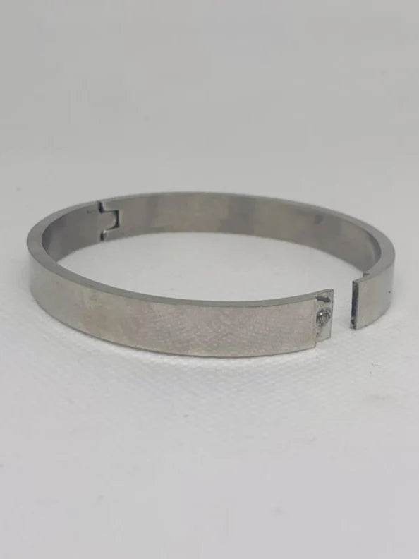 Minimalist Gold Plated Bracelet – Unisex Plain Design for Girls & Boys - Horizon Wrist 