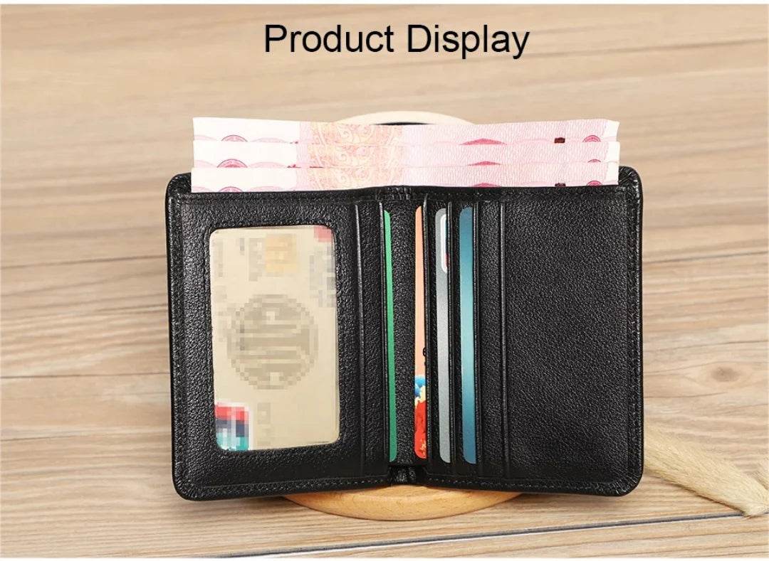 Ultra Slim Genuine Leather Wallet – Minimalist Short Wallet & Card Holder | Horizon Wrist - Horizon Wrist 