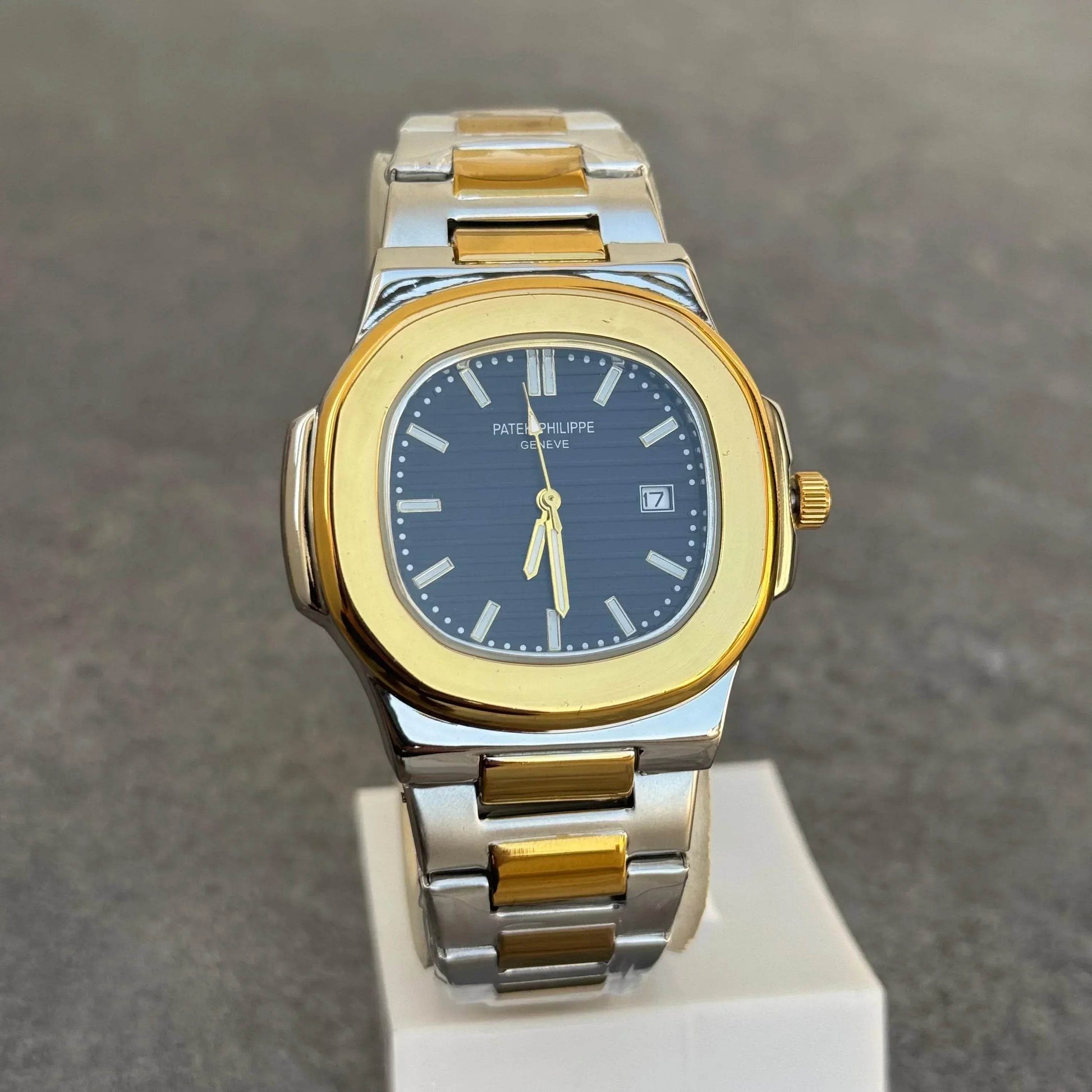 Patek Philippe Date Just - Two Tone Golden Black - Horizon Wrist 