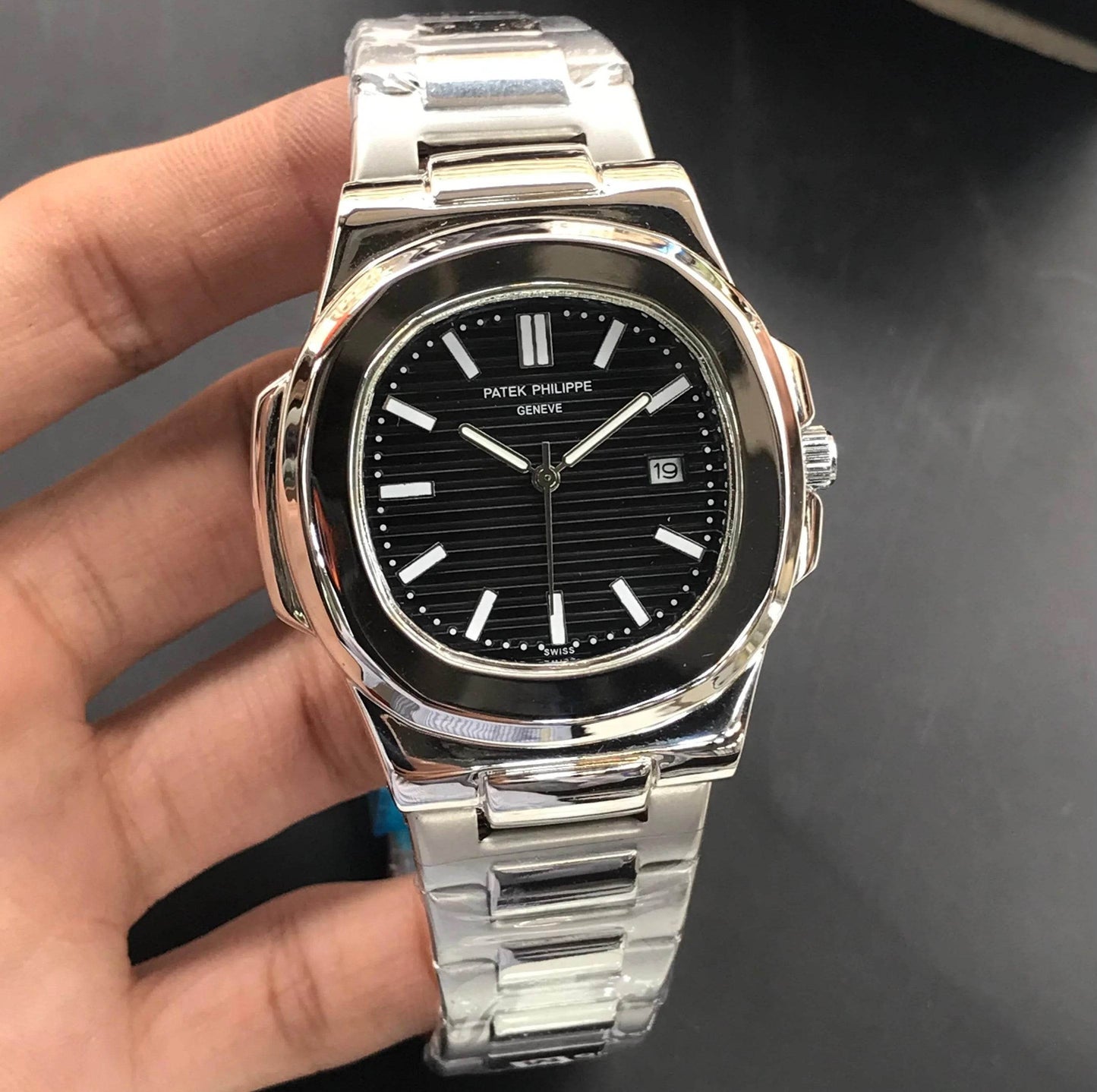 Patek Philippe Date Just - Silver Black - Horizon Wrist 