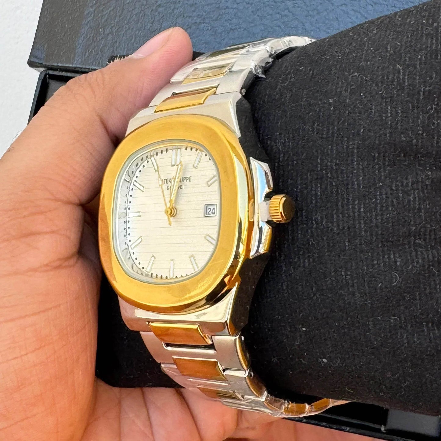 Patek Philippe Date Just - Two Tone White - Horizon Wrist 