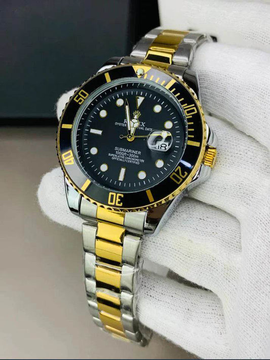 Rolex Submariner Date Watch - Two Tone Black - Horizon Wrist 