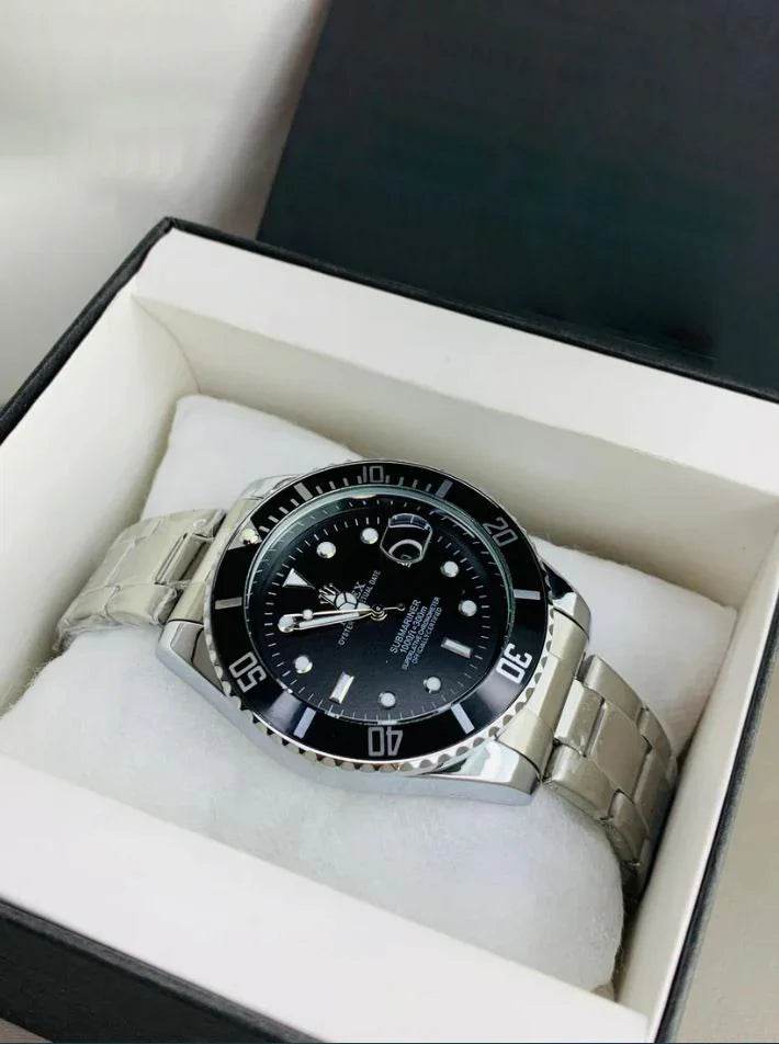Rolex Submariner Date Watch - Silver Black - Horizon Wrist 