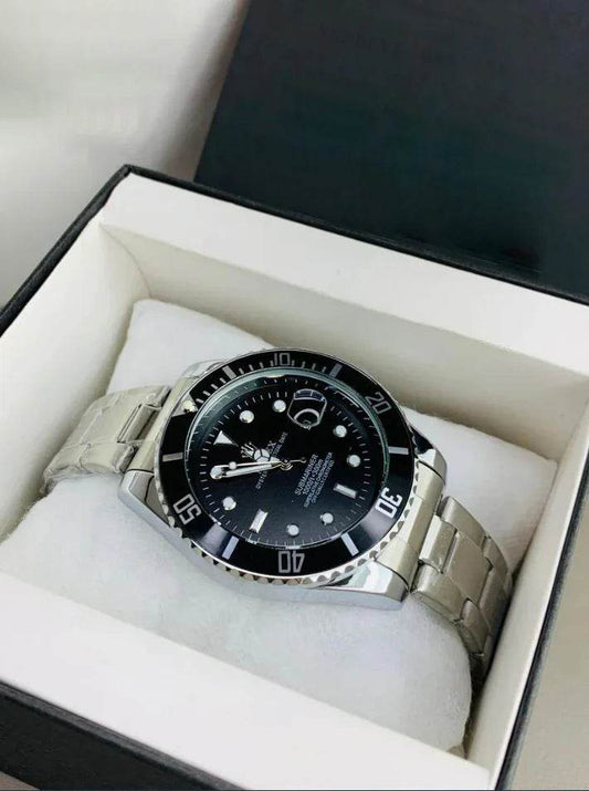 Rolex Submariner Date Watch - Silver Black - Horizon Wrist 