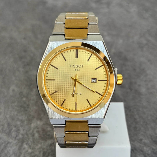Tissot PRX Two Tone Watch - Gold - Horizon Wrist 